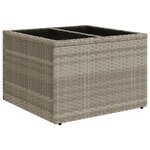 vidaXL Salon de jardin avec coussins 10 Pièces gris clair résine tressée