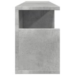 vidaXL Armoire murale 80x20x30 cm gris béton bois d'ingénierie