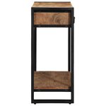 vidaXL Table console Marron 90 x 33 x 75 cm Bois d'Acacia Massif