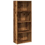 vidaXL Bibliothèque vieux bois 60x30x152 cm bois d'ingénierie