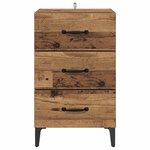 vidaXL Cabinet de chevet Bois ancien 40 x 40 5 x 66 cm