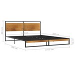 vidaXL Cadre de lit sans matelas métal 140x200 cm