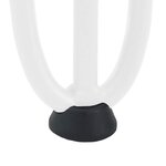 vidaXL Pieds en épingle à cheveux pour table basse 4 pièces Blanc 42 cm Acier massif