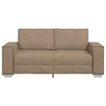 Canapé Loveseat vidaXL Cappuccino 140 cm en simili cuir