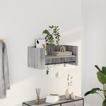 vidaXL Étagère murale sonoma gris 70 5x35x30 5 cm bois d'ingénierie