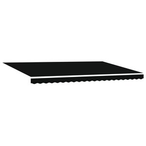 vidaXL Store automatique rétractable noir 500x350 cm