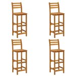 vidaXL Ensemble de bar de jardin 5 Pièces Bois d'acacia solide