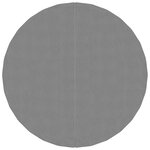 vidaXL Bâche de piscine gris clair Ø244 cm géotextile polyester