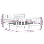 vidaXL Cadre de lit sans matelas bois massif