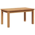 vidaXL Table basse Marron 70 x 40 x 36 cm Bois de teck solide