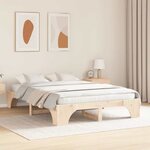 vidaXL Cadre de lit 140x200 cm en pin massif
