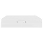 vidaXL Lit avec rangement et matelas avec matelas Blanc 180 x 200 cm