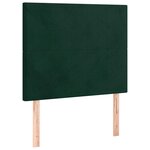 vidaXL Sommier à lattes de lit avec matelas Vert foncé 100x200 cm