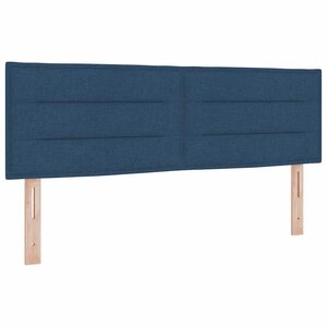 vidaXL Tête de lit avec tête de lit Bleu 160 cm Cuir synthétique
