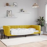 vidaXL Lit de repos jaune 90x200 cm velours