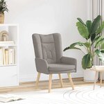 vidaXL Fauteuil relaxant Taupe 63 x 67 x 94 cm tissu