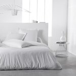 Drap housse - 160 x 200+23 cm uni - Craie