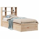 vidaXL Cadre de lit sans matelas 90x190 cm bois de pin massif