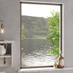 vidaXL Moustiquaire pour fenêtres Marron 90x120 cm