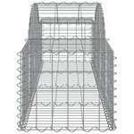 vidaXL Paniers à gabions arqués 9 Pièces 200x50x40/60 cm fer galvanisé