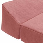 vidaXL Canapé-lit pliable Rose 120 x 60 x 49 cm Tissu