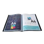 Protège-documents En Polypropylène 5/10e Opak Pochettes Cristal 100 Vues - A4 - Noir - Exacompta