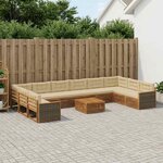 vidaXL Ensembles de canapés 11 pc Bois d'Acacia Massif