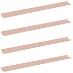 vidaXL Étagère flottante 4 pc Rose 100 x 9 x 2 5 cm Acier