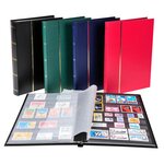 Album De Timbres Simili-cuir 16 Pages Noires - 22 5x30 5 Cm - Noir - Exacompta