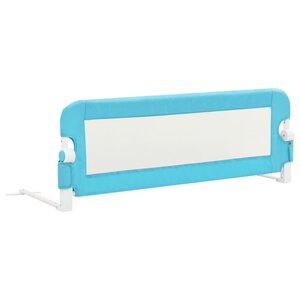vidaXL Barrière de sécurité de lit d'enfant Bleu 120x42 cm Polyester