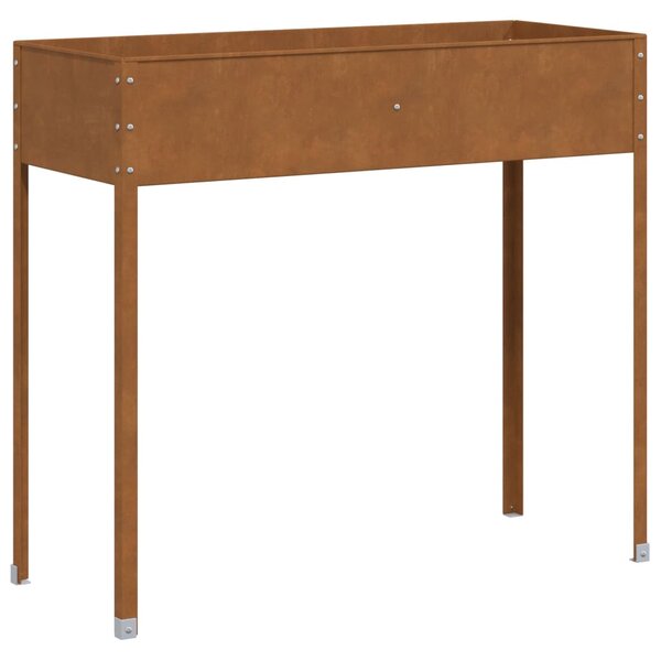 vidaXL Jardinière 100 5x40 5x90 cm acier résistant aux intempéries