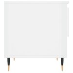 vidaXL Table basse blanc brillant 50x46x50 cm bois d’ingénierie