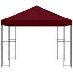 vidaXL Pavillon 3 x 3 m Bordeaux Polyester et Acier 190 gsm