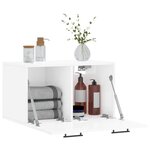 vidaXL Armoire murale Blanc brillant 60x36 5x35 cm Bois d'ingénierie