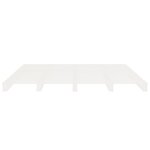 vidaXL Cadre de lit Blanc 180x200 cm Bois de pin massif Super King