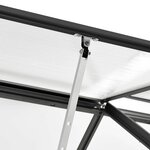 vidaXL Serre Anthracite Aluminium 2 47 m²