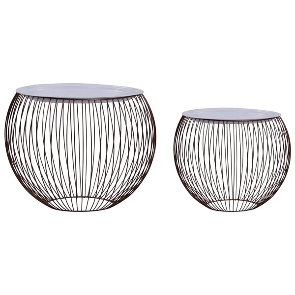 vidaXL Tables basses 2 Pièces Doré