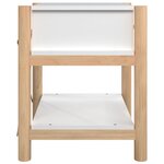 vidaXL Tables de chevet 2 Pièces Blanc 42x38x45 cm Bois d’ingénierie
