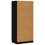 vidaXL Garde-robe Noir 80x52x180 cm Bois d’ingénierie