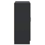 vidaXL Buffet avec tiroir Noir 66 x 34 5 x 87 cm Bois d'ingénierie