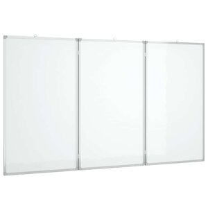 vidaXL Tableau blanc magnétique pliable 180x80x1 7 cm aluminium