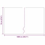 vidaXL Barrière anti-racines Noir 0.7 x 10 m HDPE