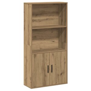 vidaXL Bibliothèque chêne artisanal 60x24x120 cm bois d'ingénierie