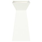vidaXL Jardinière à pilier Blanc 35 x 35 x 73 cm Acier