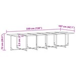vidaXL Ensemble de salle à manger de jardin de 22 pièces avec coussins en acier et rotin synthétique