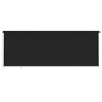 vidaXL Store roulant d'extérieur 400x140 cm Noir PEHD