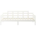 vidaXL Lit de jour sans matelas blanc bois de pin massif 90x200 cm