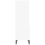 vidaXL Buffet haut Blanc 40x36x110 cm Bois d'ingénierie