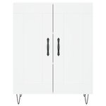 vidaXL Buffet haut Blanc 69 5x34x180 cm Bois d'ingénierie