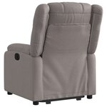 vidaXL Fauteuil inclinable taupe tissu